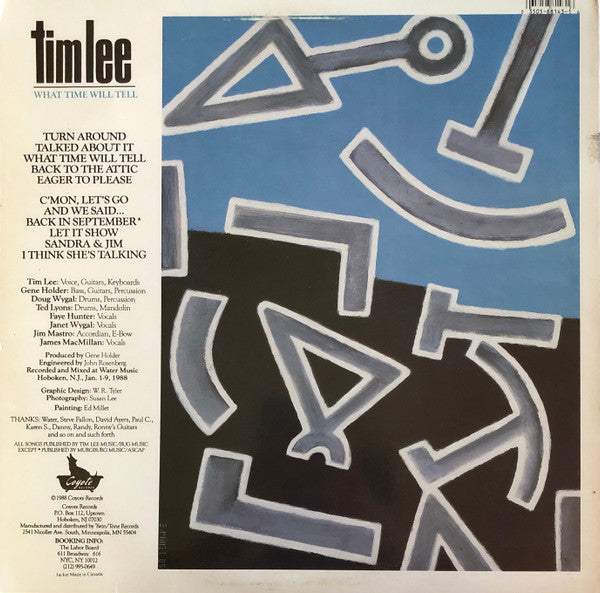 Tim Lee : What Time Will Tell (LP, Album)