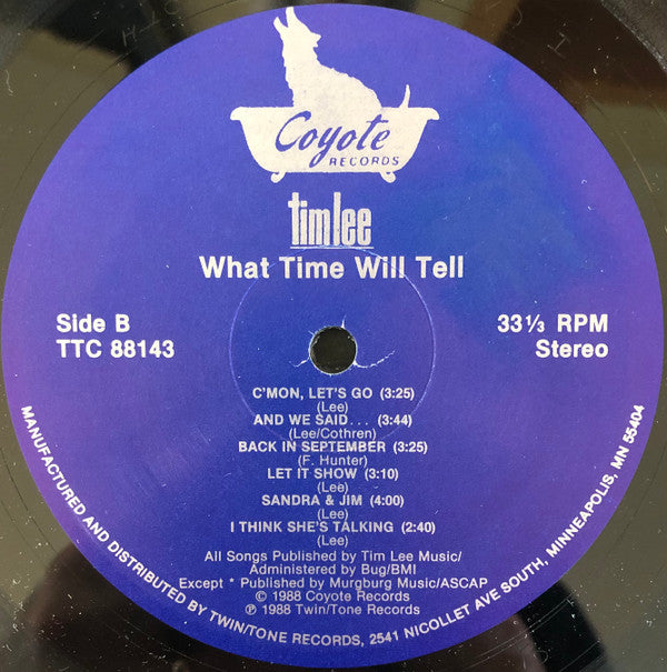 Tim Lee : What Time Will Tell (LP, Album)