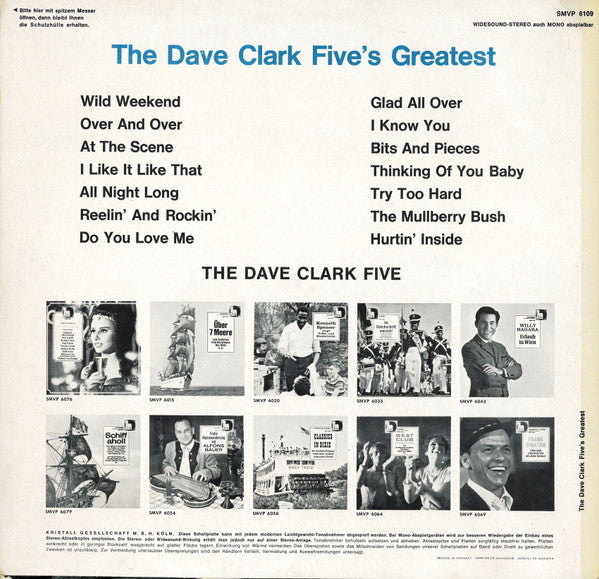 The Dave Clark Five : The Dave Clark Five's Greatest (LP, Comp, Red)