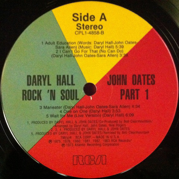 Daryl Hall John Oates* : Rock 'N Soul Part 1 (LP, Comp, Ind)
