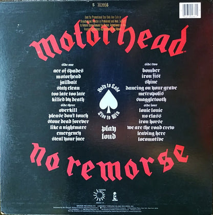 Motörhead : No Remorse (2xLP, Comp)