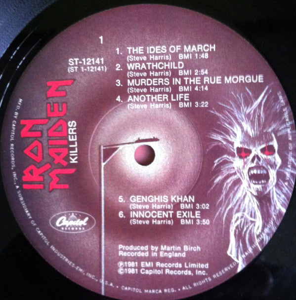 Iron Maiden : Killers (LP, Album, RE, Jac)