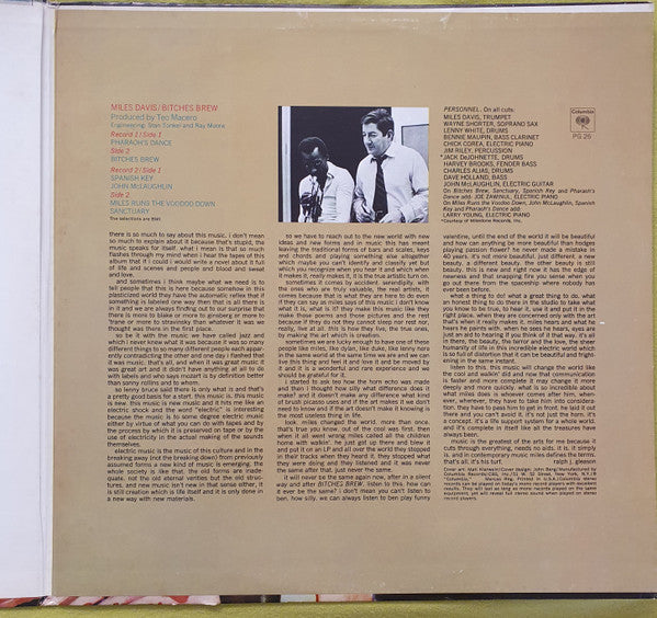 Miles Davis : Bitches Brew (2xLP, Album, RE, Pit)