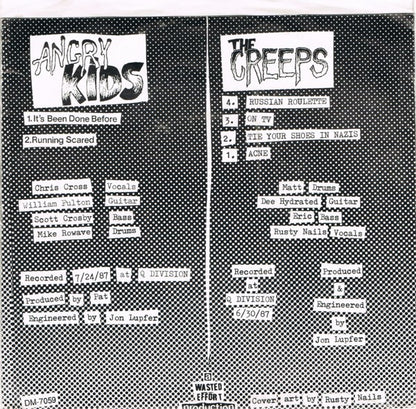 Angry Kids / The Creeps (6) : Failure To Communicate (7", EP)
