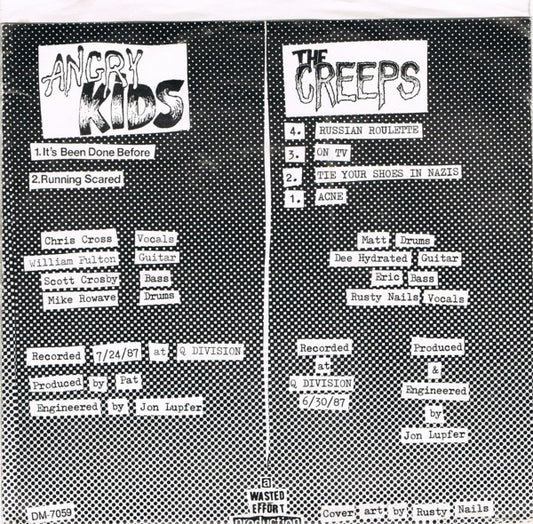 Angry Kids / The Creeps (6) : Failure To Communicate (7", EP)