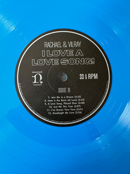 Rachael & Vilray : I Love A Love Song! (LP, Album, Sky)