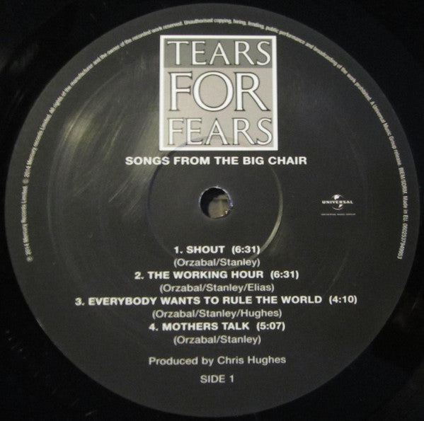 Tears For Fears : Songs From The Big Chair (LP, Album, RE)
