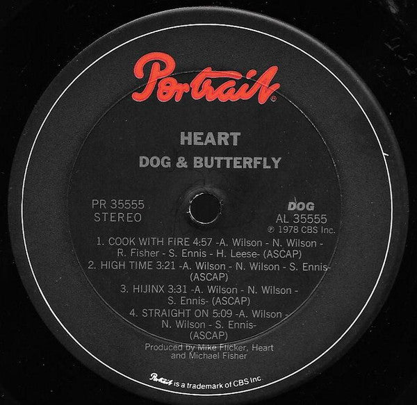 Heart : Dog & Butterfly (LP, Album, RE, Pit)