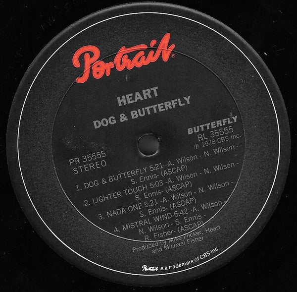 Heart : Dog & Butterfly (LP, Album, RE, Pit)