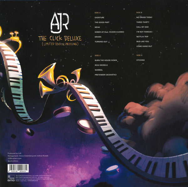 AJR : The Click (Deluxe Edition) (Limited Edition Pressing) (2xLP, Album, Etch, Ltd, Bla)