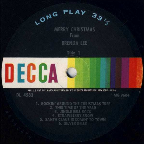 Brenda Lee : Merry Christmas From Brenda Lee (LP, Album, Mono, Pin)