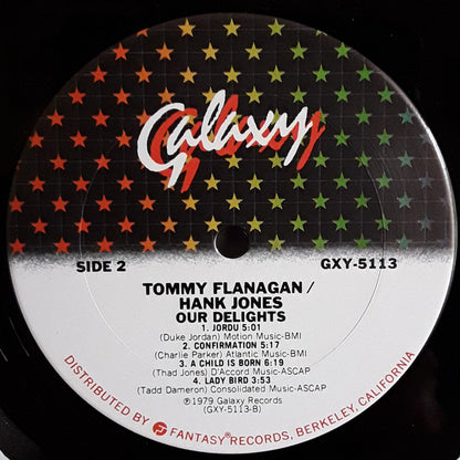 Tommy Flanagan And Hank Jones : Our Delights (LP, Album, San)