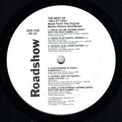 Various : The Best Of Valley Girl (Music From The Original Motion Picture Soundtrack) (LP, MiniAlbum, Comp)