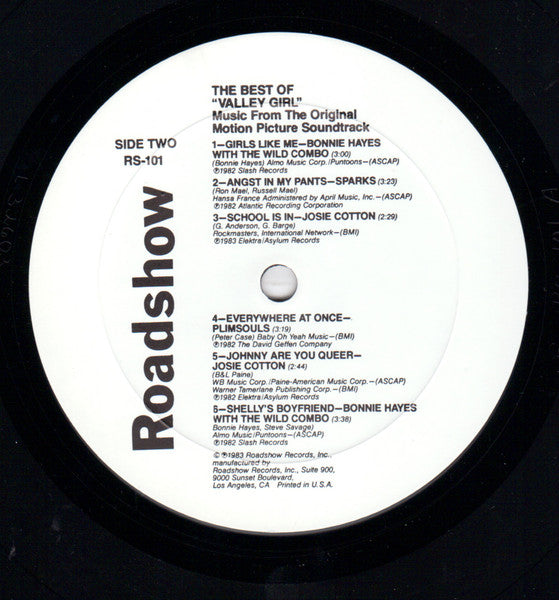 Various : The Best Of Valley Girl (Music From The Original Motion Picture Soundtrack) (LP, MiniAlbum, Comp)