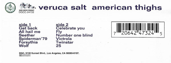 Veruca Salt : American Thighs (Cass, Album, Dol)