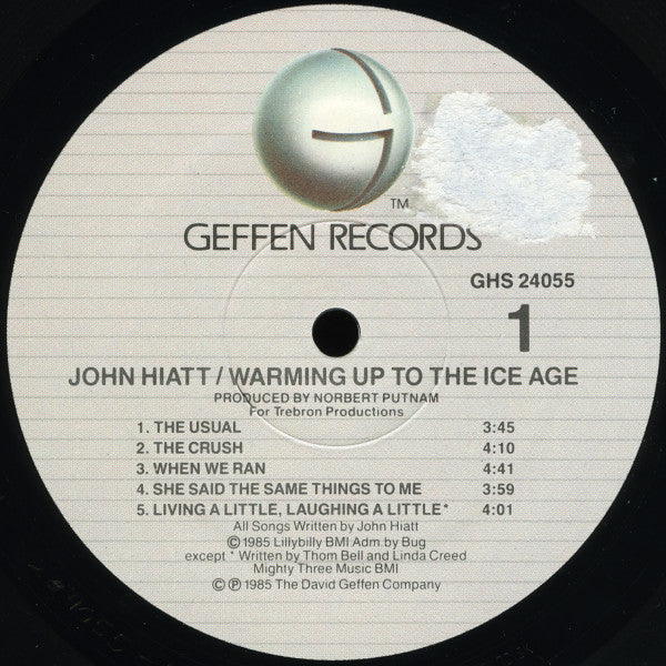 John Hiatt : Warming Up To The Ice Age (LP, Album, Spe)