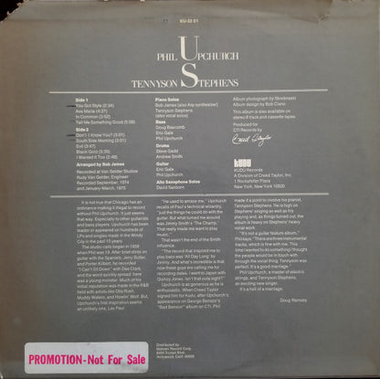 Phil Upchurch / Tennyson Stephens : Upchurch / Tennyson (LP, Album, Promo)