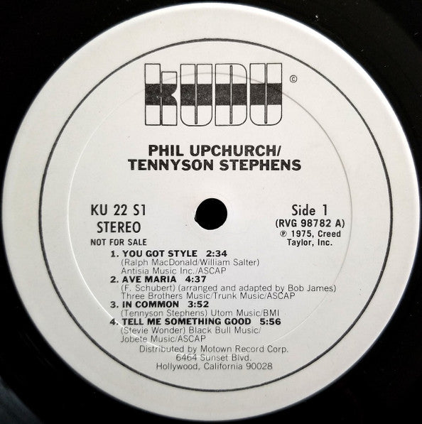 Phil Upchurch / Tennyson Stephens : Upchurch / Tennyson (LP, Album, Promo)