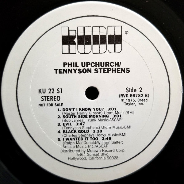Phil Upchurch / Tennyson Stephens : Upchurch / Tennyson (LP, Album, Promo)