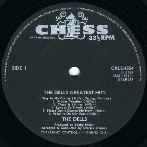 The Dells : The Dells Greatest Hits (LP, Comp)
