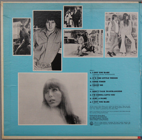 Sonny & Cher : Good Times (Original Film Soundtrack) (LP, Album, Mono)