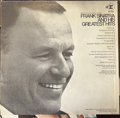 Frank Sinatra : Frank Sinatra's Greatest Hits (LP, Comp, San)