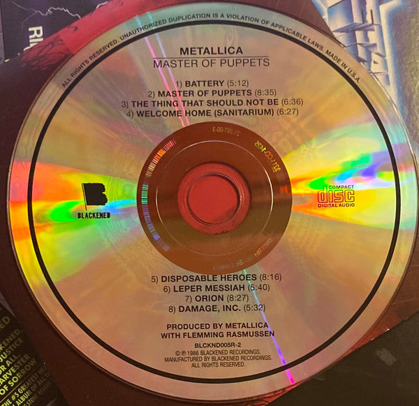Metallica : Master Of Puppets (CD, Album, RE, RM)