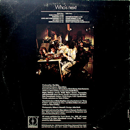 The Who : Who's Next (LP, Album, Glo)
