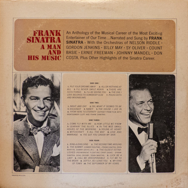Frank Sinatra : A Man And His Music (2xLP, Album, Gat)