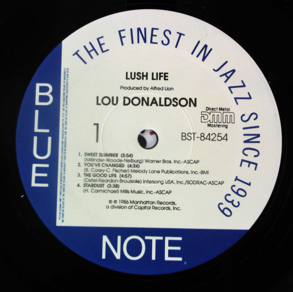 Lou Donaldson : Lush Life (LP, Album, RE, DMM)