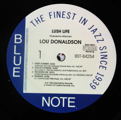Lou Donaldson : Lush Life (LP, Album, RE, DMM)