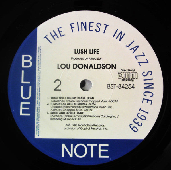 Lou Donaldson : Lush Life (LP, Album, RE, DMM)
