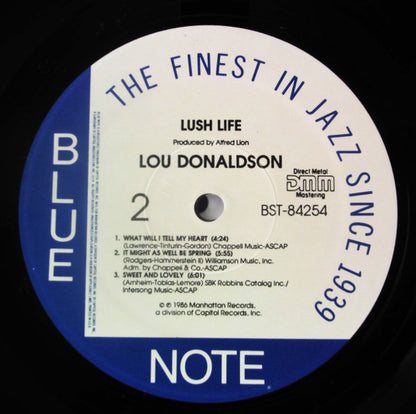 Lou Donaldson : Lush Life (LP, Album, RE, DMM)