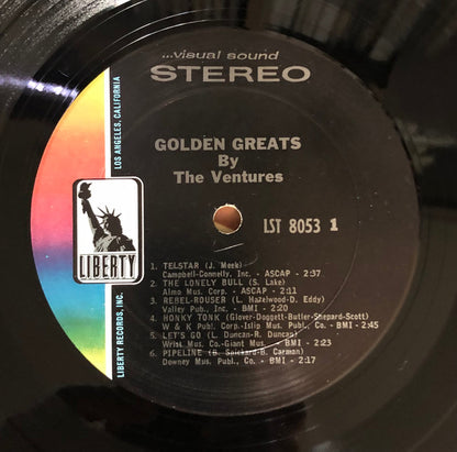 The Ventures : Golden Greats By The Ventures (LP, Comp, Pit)