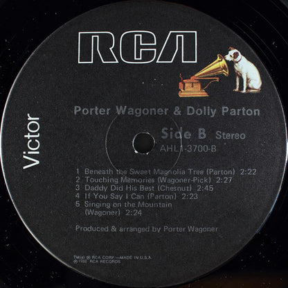Porter Wagoner And Dolly Parton : Porter & Dolly (LP, Album, Ind)
