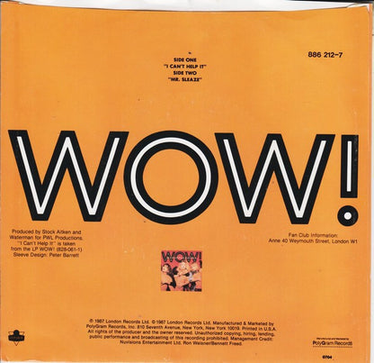 Bananarama : I Can't Help It (7", Single)