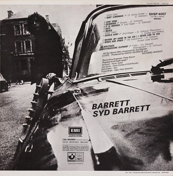 Syd Barrett : Barrett (LP, Album, RE)