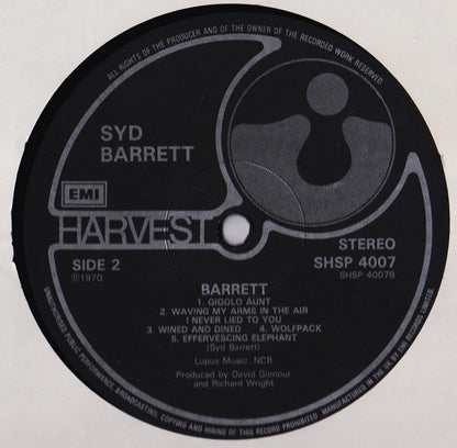 Syd Barrett : Barrett (LP, Album, RE)