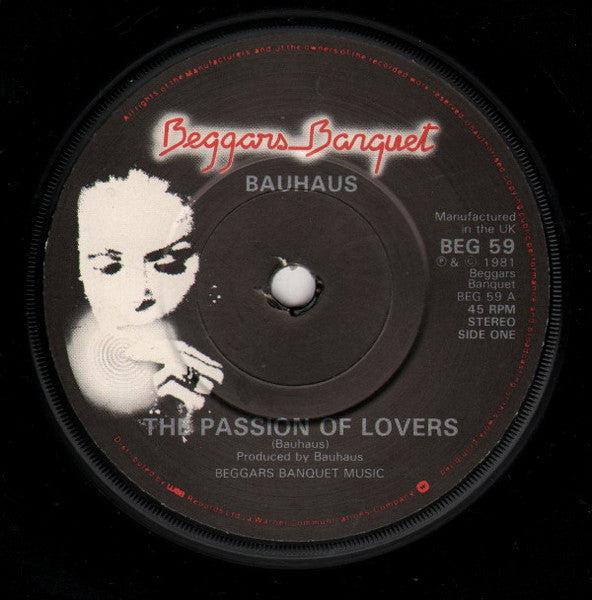 Bauhaus : The Passion Of Lovers (7", Single)