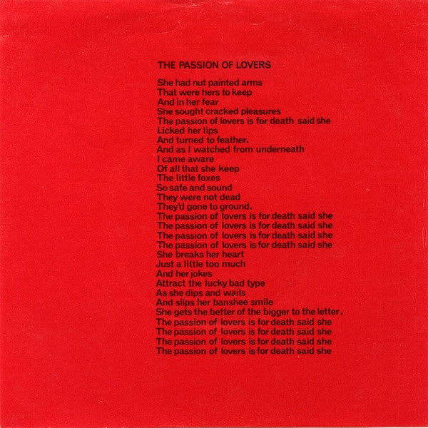 Bauhaus : The Passion Of Lovers (7", Single)