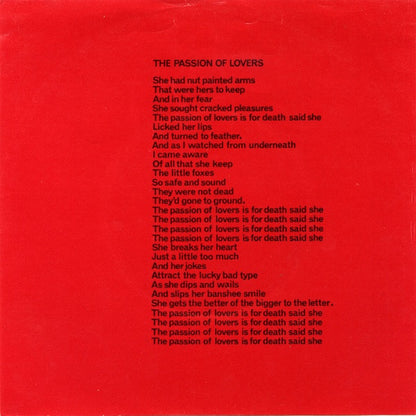 Bauhaus : The Passion Of Lovers (7", Single)