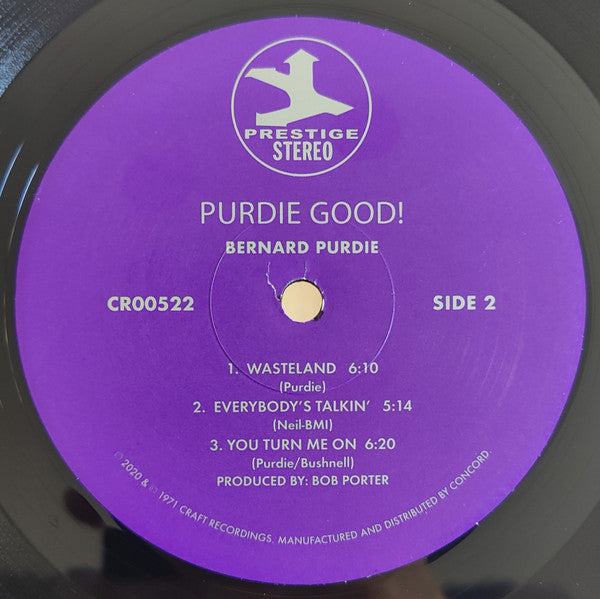 Bernard Purdie : Purdie Good! (LP, Album, RE, RP, 180)