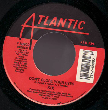 Kix (3) : Get It While It's Hot  (7", Single, SP )