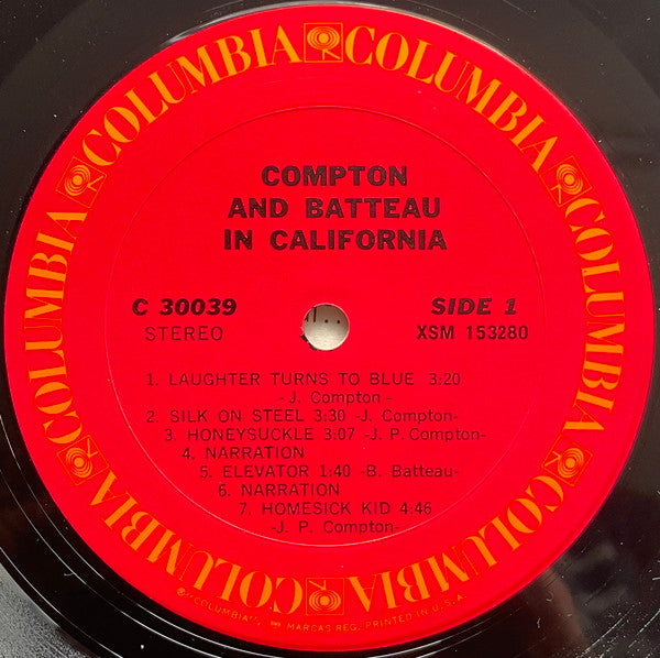 Compton & Batteau : In California (LP, Album, Pit)