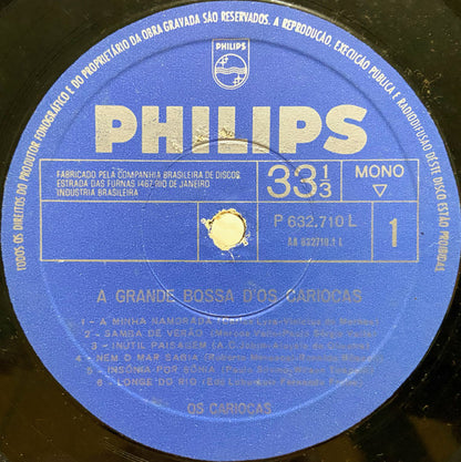 Os Cariocas : A Grande Bossa Dos Cariocas (LP, Album, Mono)
