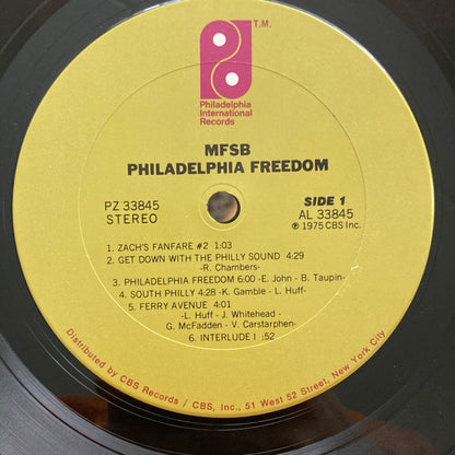 MFSB : Philadelphia Freedom (LP, Album, Gat)