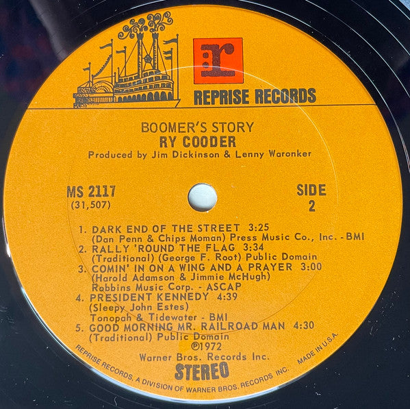 Ry Cooder : Boomer's Story (LP, Album, Pit)