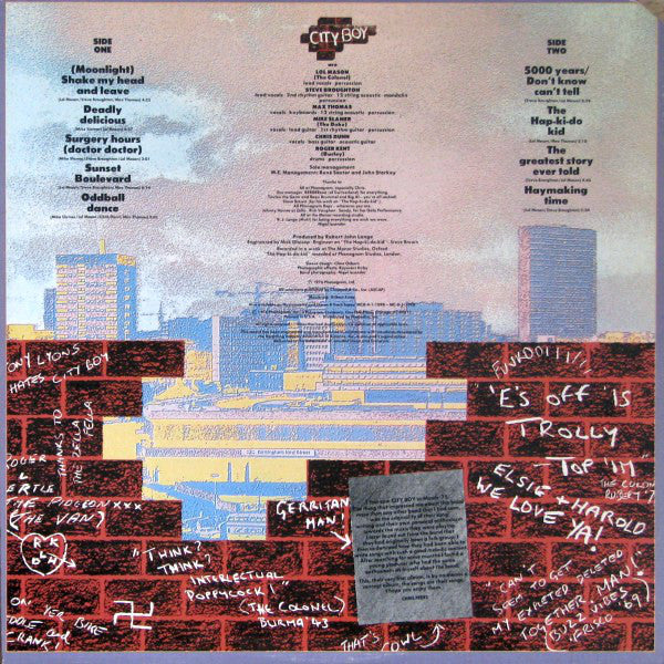 City Boy : City Boy (LP, Album, Ter)