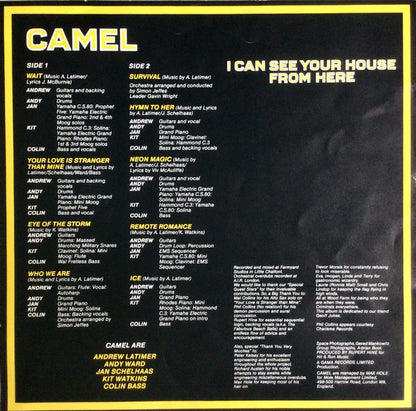 Camel : I Can See Your House From Here (LP, Album)