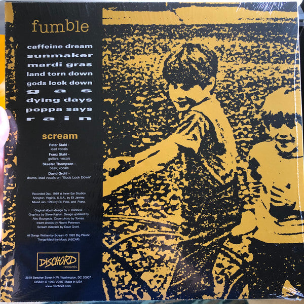 Scream (2) : Fumble (LP, Album, RE, RM, Yel)